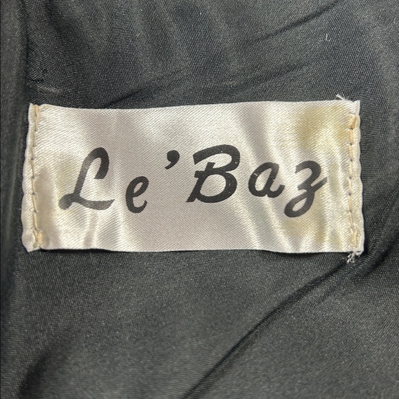 90s or Y2K Le'baz vegan leather high rise black fringe shorts, L - Picture 6 of 6